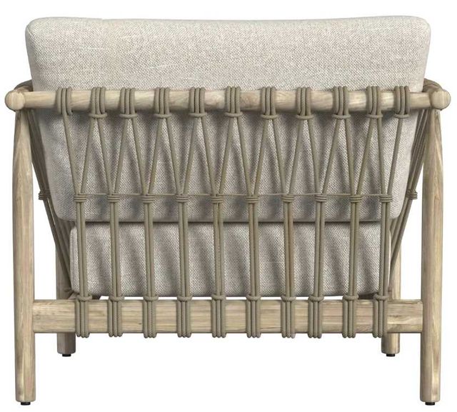 Classic Home Leo Taupe Teak Wood Outdoor Accent Chair-3