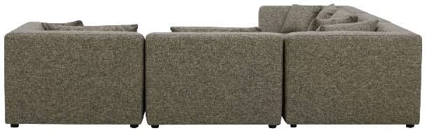 Moe's Home Collection Lowtide Classic 5-Piece Stone Tweed L-Shaped Modular Sectional-2