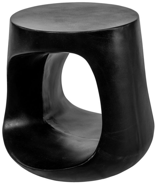 Moe's Home Collection Rothko Black Concrete Outdoor Stool-1