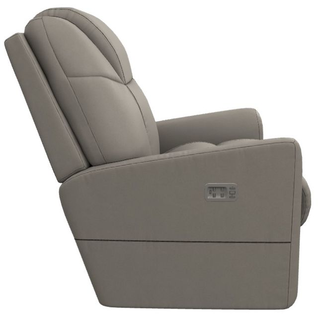 La-Z-Boy® Sparrow Dove Gray Leather Power Wall Recliner with Headrest and Lumbar-2
