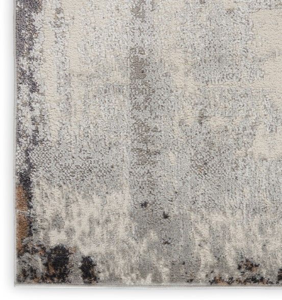 Nourison Home™ Elation Gray Ivory 5'x7' Style 2 Area Rug-3