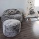 CordaRoy's® Original Chincilla Faux Fur Full Bean Bag Chair-5
