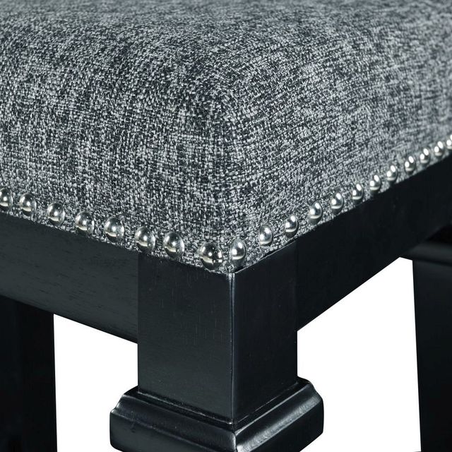 Linon Kennedy Black Bar Stool-2