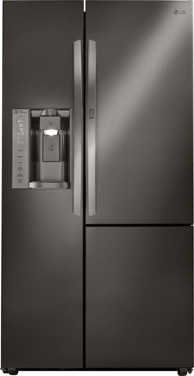 LG 26.1 Cu. Ft. Black Stainless Steel Side-By-Side Refrigerator-0