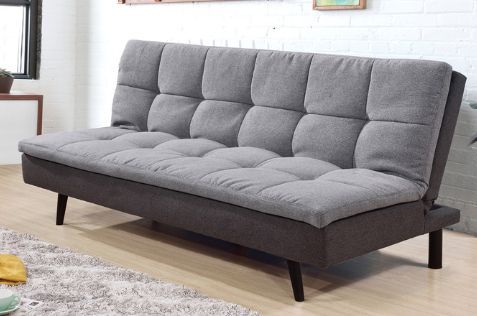 Milton Greens Stars Light Gray Pillow Top Futon Bed-1