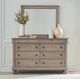 Liberty Furniture Rustic Traditions Saddle Tan Dresser and Mirror-0