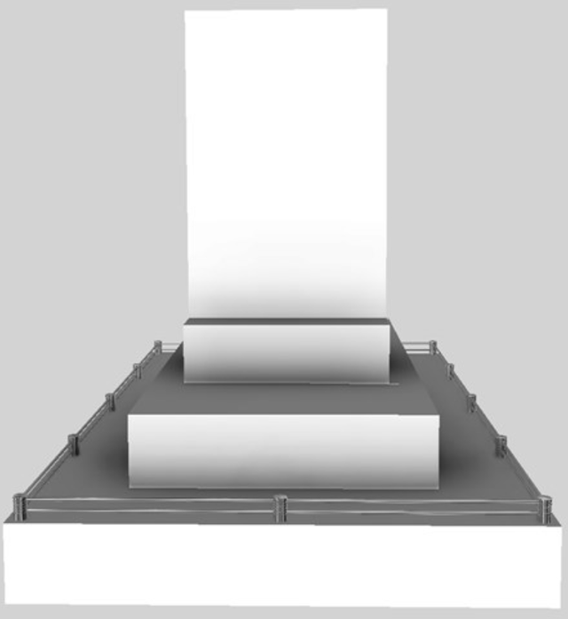Vent-A-Hood® 48" White Contemporary Island Range Hood-1
