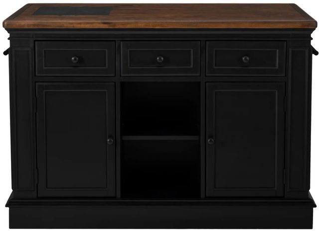Powell® Penda Black Kitchen Island with Stools-4
