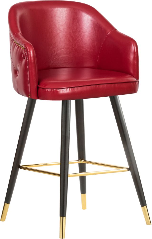 Meridian Furniture Barbosa Red Faux Leather Counter Stool-0