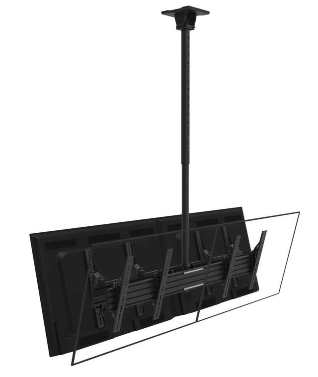 Kanto Back to Back Quad Screen Ceiling Mount for 40"-45" TV's-1