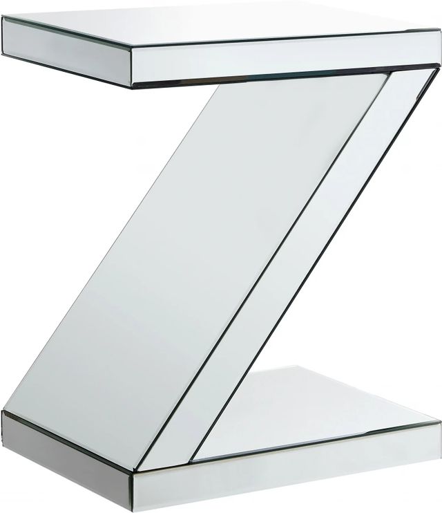 Meridian Furniture Zee Mirrored End Table-0