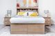 Mako Wood Furniture Youth Collection Pine Queen Captain's Storage Bed-1