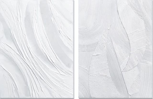Classy Art 2-Piece Hand Painted Textured Wall Art Set-0