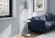 Monarch Specialties Inc. Silver Metal Floor Lamp -2