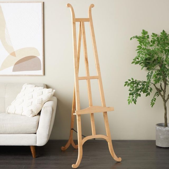Deco Marche Light Brown 67" Tall Display Easel with Chain Support-3