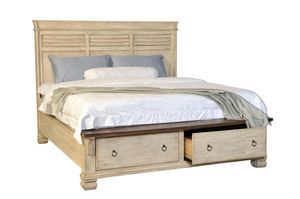 Belmont Two-Tone Queen Storage Bed