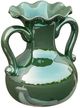 A & B Home Green Round Vase with Handles-0
