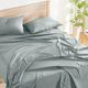 Sleeptone® Basics Griptone™ 6-Piece Silver Premium Bamboo Twin Sheet Set-3