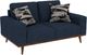 Emerald Home Heath Navy Loveseat-0