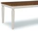 John Thomas Furniture® Vista Hickory/Shell Extension Dining Table-1