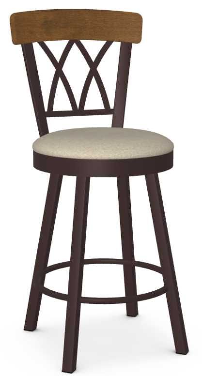 Amisco Customizable Brittany Swivel Counter Stool-0