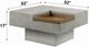 ACME Furniture Kailano Weathered Gray Coffee Table-2