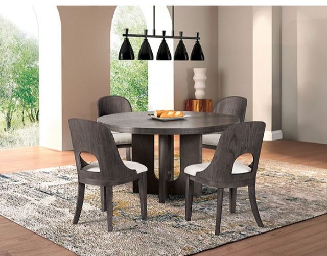 Furniture of America® Sterling West Ash Gray Round Dining Table-1
