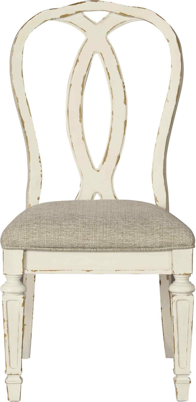 Signature Design by Ashley® Realyn 7-Piece Chipped White Dining Table Set-2