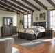 Liberty Furniture Thornwood Hills 4-Piece Rock Beaten Brown King Bookcase Bedroom Set-1