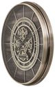 YHD Brown/Silver Bethel Gear Clock-3