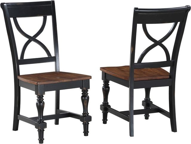 Winners Only® Torrance Brown/Ebony Dining Side Chair-3