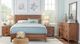 American Wholesale Furniture Harbour Brown Queen Panel Bed-1