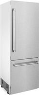 ZLINE 30" 16.1 Cu. Ft. Satin Stainless Steel Built-In Bottom Freezer Refrigerator-3
