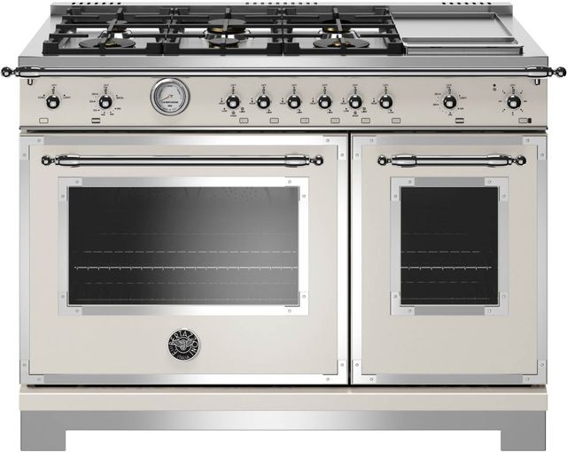 Bertazzoni Heritage Series 48" Avorio Pro Style Gas Range-0