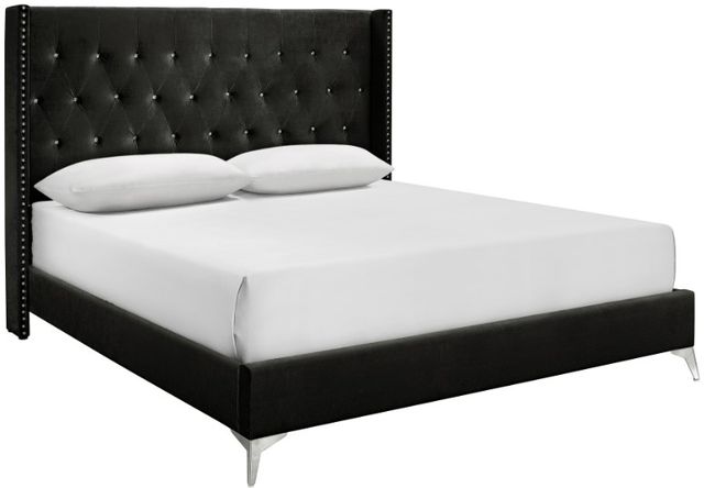 New Classic® Home Furnishings Huxley Black King Panel Bed-0