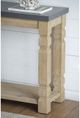 A & B Home Gray Console Table with Taupe Base -4