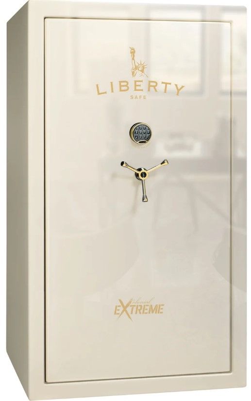 Liberty Safe Colonial Extreme White Gloss Brass 50 Electronic Gun Safe-0