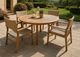 New Classic® Home Furnishings Sunray Natural Wooden Outdoor Dining Table-1