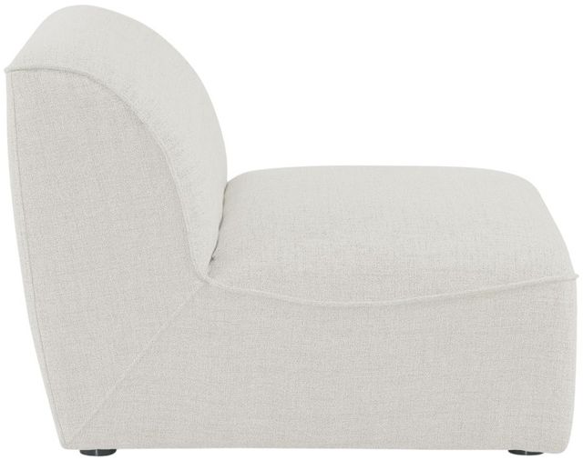 Meridian Furniture Miramar Cream Upholstered Modular Armless Chair-3