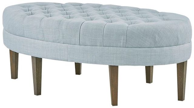 Olliix by Madison Park Dusty Blue Martin Surfboard Tufted Ottoman-2
