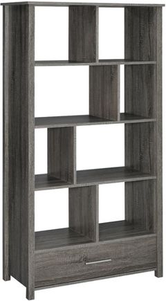 Coaster® Dylan Weathered Grey Bookcase