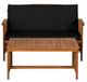 Furniture of America® Kyushu 4-Piece Black/Natural Fabric/Wood Outdoor Patio Set -2
