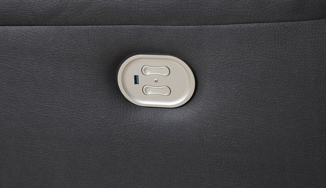 Close up of power reclining controls with USB port