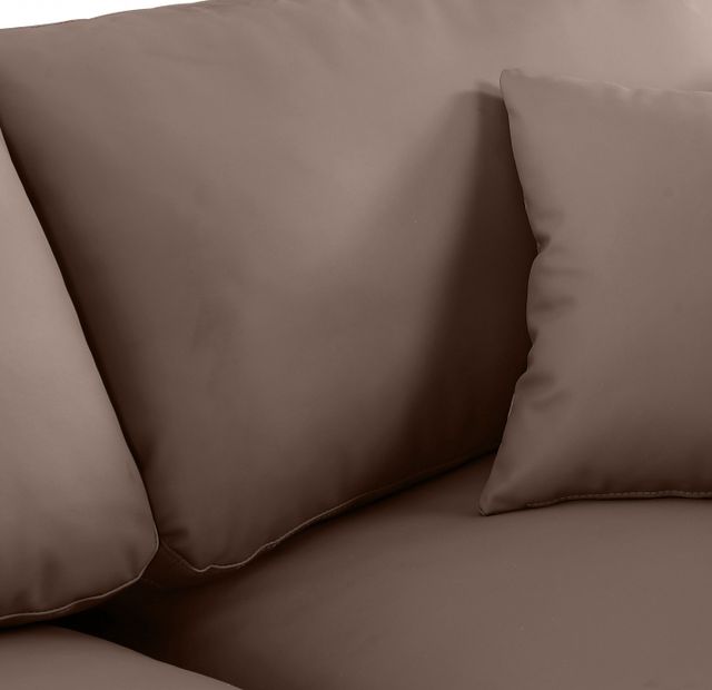 Meridian Furniture Comfy 8-Piece Brown Vegan Leather Sectional-3