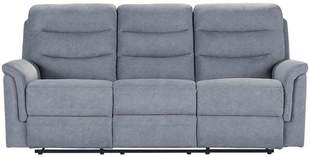Hughes Furniture® 15176 Society Sky Manual Reclining Sofa-0