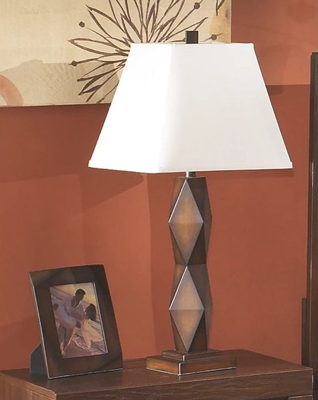 Signature Design by Ashley® Natane 2-Piece Dark Brown Table Lamps-4