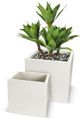 Le Present Betona Kube White 18" Planter-2