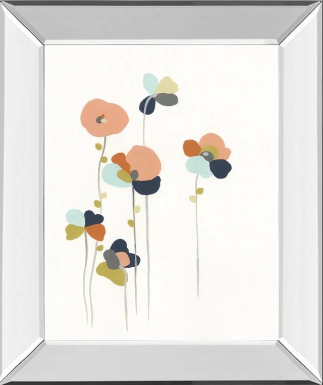 Classy Art Modular Bouquet I by June Erica Vess Mirror Framed Wall Art-0
