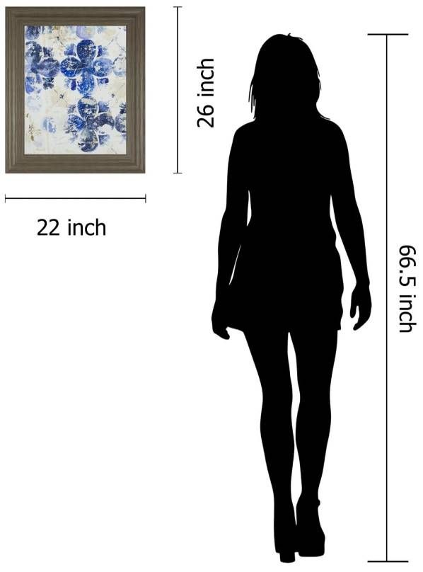 Classy Art Blue Quatrefoil I by Patrica Pinto Wall Art-2