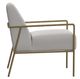 International Furniture Direct Aragon Beige/Blacksmithing Gold Accent Chair-2